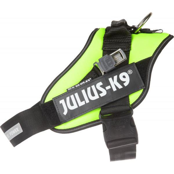 Julius K9 Blindengeleidehond tuig - Neon groen - Maat 2 | Julius K9 - Speciale tuigen