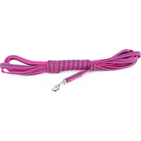 Lange lijn hond - 14mm x 7,5m - Roze | Hondenriemen