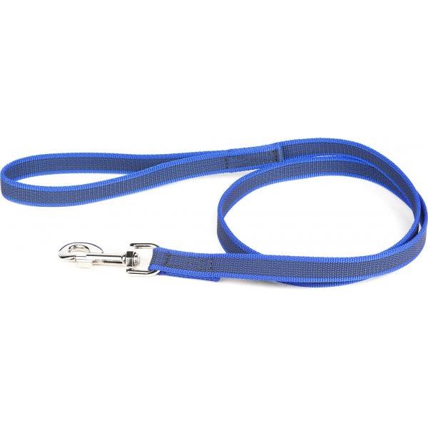 Hondenriem - 20mm x 1,2m - Met handvat - Blauw | Hondenriemen