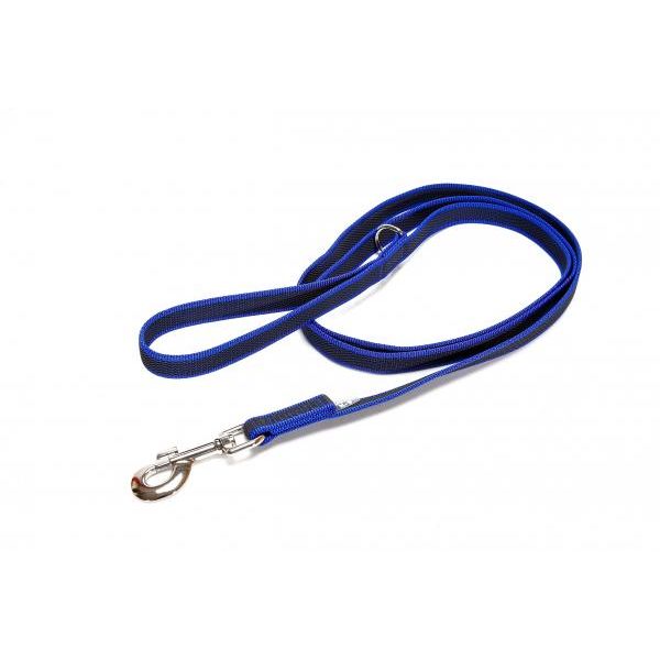 Hondenriem - 20mm x 1,8m - Met handvat - Blauw | Hondenriemen