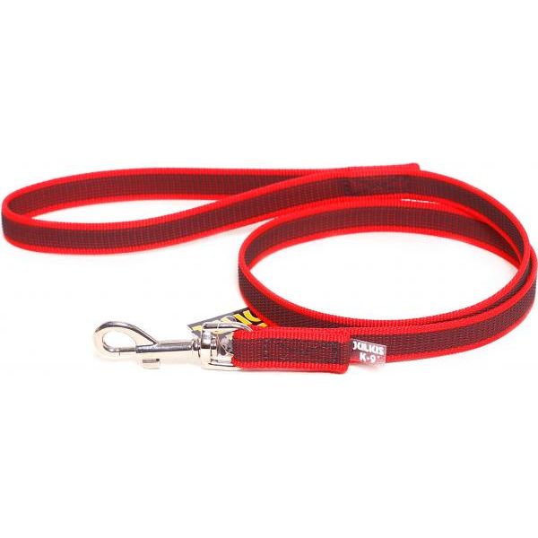 Hondenriem - 20mm x 1m - Met handvat - Rood | Hondenriemen