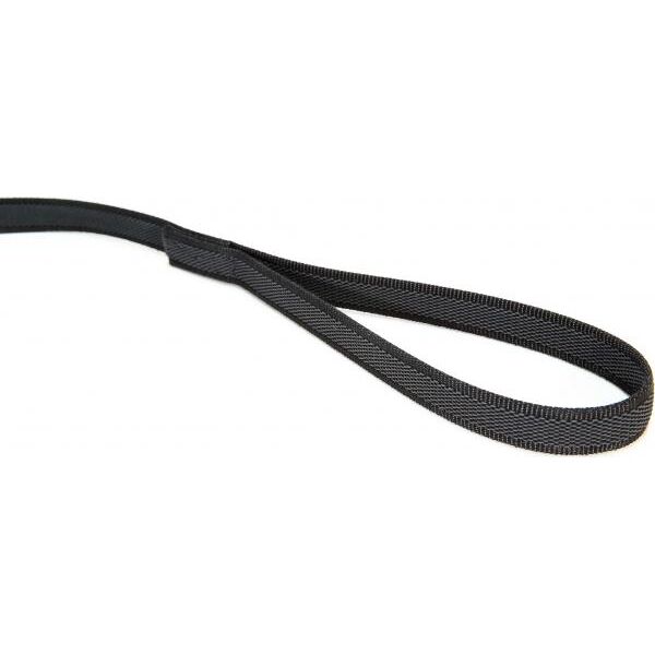 Lange lijn hond - 20mm x 3m - Met handvat - Zwart | Hondenriemen