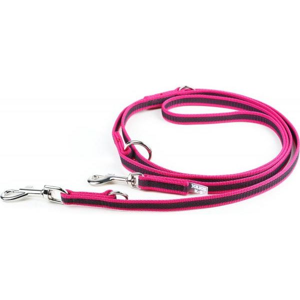 Hondenriem - Verstelbaar 14mm x 2,2m - Roze | Hondenriemen