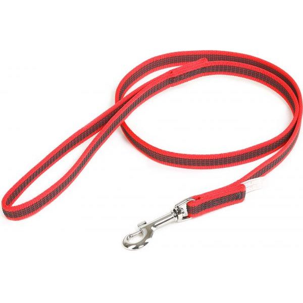 Hondenriem - 14mm x 1m - Met handvat - Rood | Hondenriemen