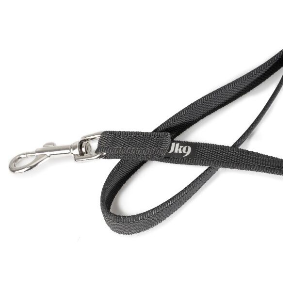 Hondenriem - 20mm x 1m - Met handvat - Zwart | Hondenriemen