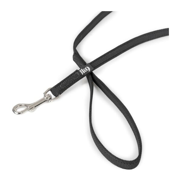 Lange lijn hond - 14mm x 3m - Met handvat - Zwart | Hondenriemen